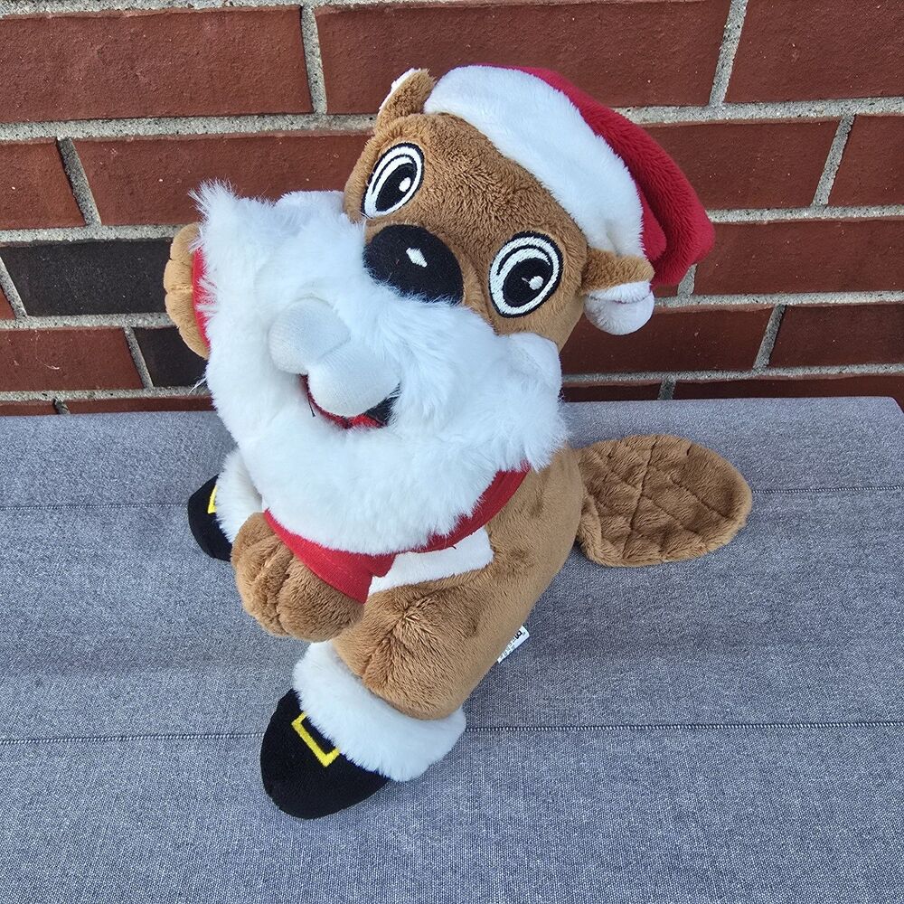 Buc-ee's Beaver Christmas Plush Toy Texas Souvenir Bucky Santa Claus 11"